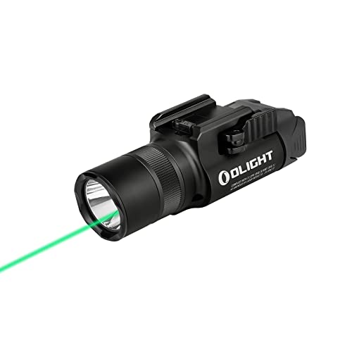 OLIGHT Baldr Pro R 1350 Lumens Magnetic USB Rechargeable Tactical Flashlight with Green Beam and White LED Combo, Rail Mount Weaponlight Compatible Wi - Olight Store
